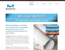 Tablet Screenshot of modestoreprographics.com